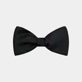 Black Self-tie Gros Grain Bow Tie
