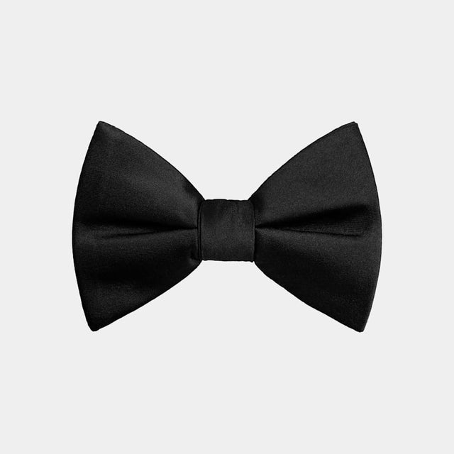 Black Pre-tied Bow Tie