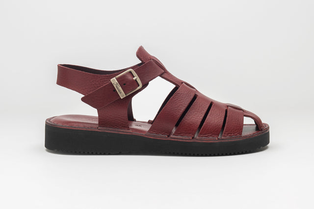 D038 Burgundy Sandals