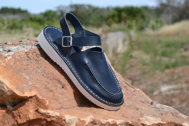 D157 Navy Sandals