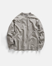 L/S MOORE HEAVYWEIGHT TEE - PRACTICE HEATHER 12.25 oz. COTTON JERSEY