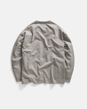 L/S MOORE HEAVYWEIGHT TEE - PRACTICE HEATHER 12.25 oz. COTTON JERSEY