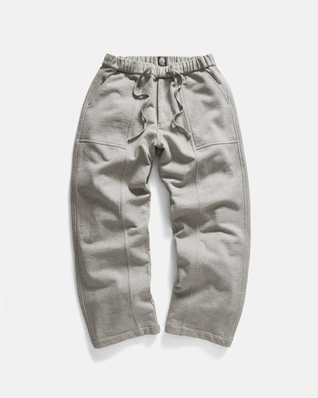 ROY BAKER SWEATPANT - GYM HEATHER ALL COTTON LOOPBACK TERRY FLEECE