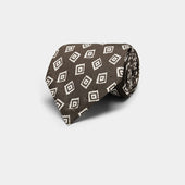 Dark Brown Graphic Tie