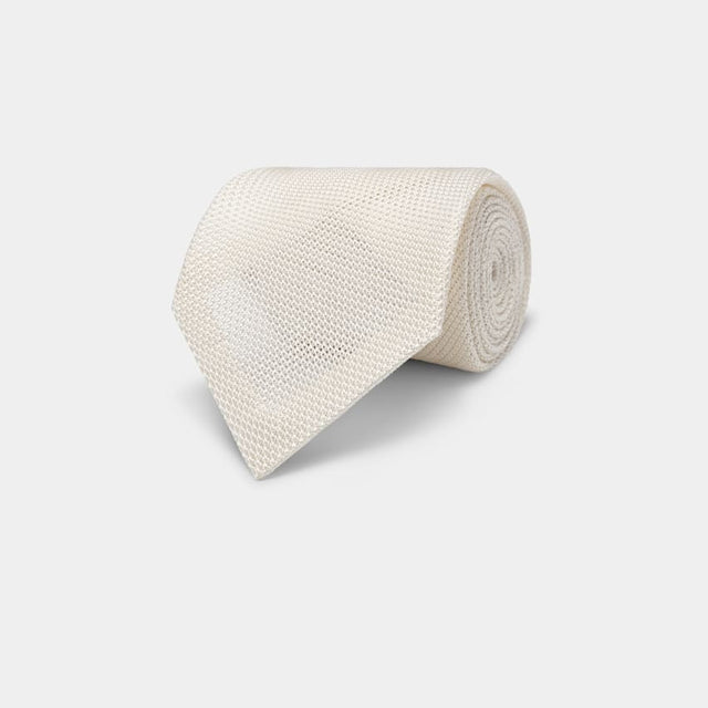 Off-White Grenadine Tie