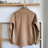 Deadstock Wool Cashmere Sawtooth Western Shirt