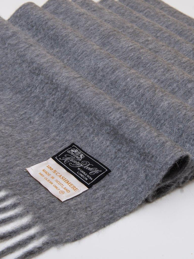 Dark grey cashmere scarf