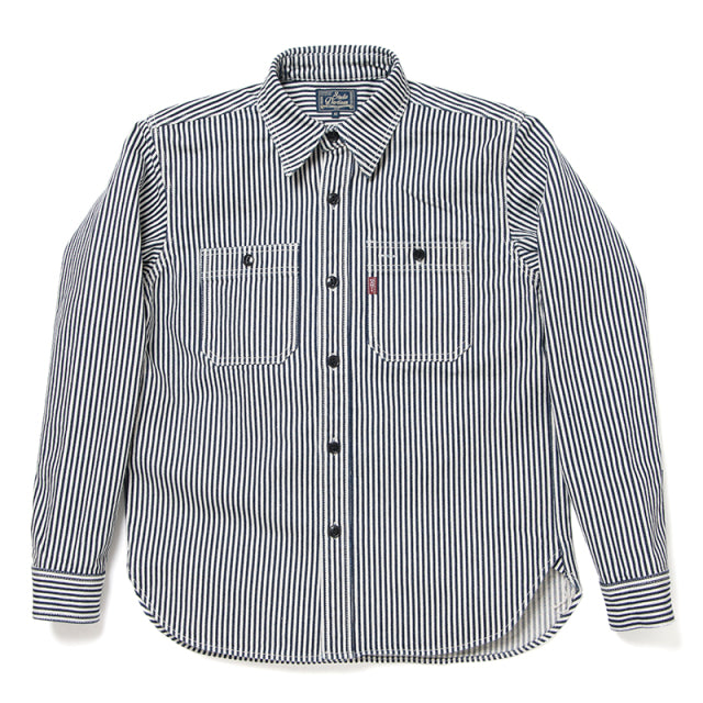 14ozヒッコリーワークシャツ【D5335H】