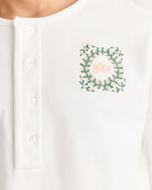 Daisy Never Tell Henley Sweatshirt