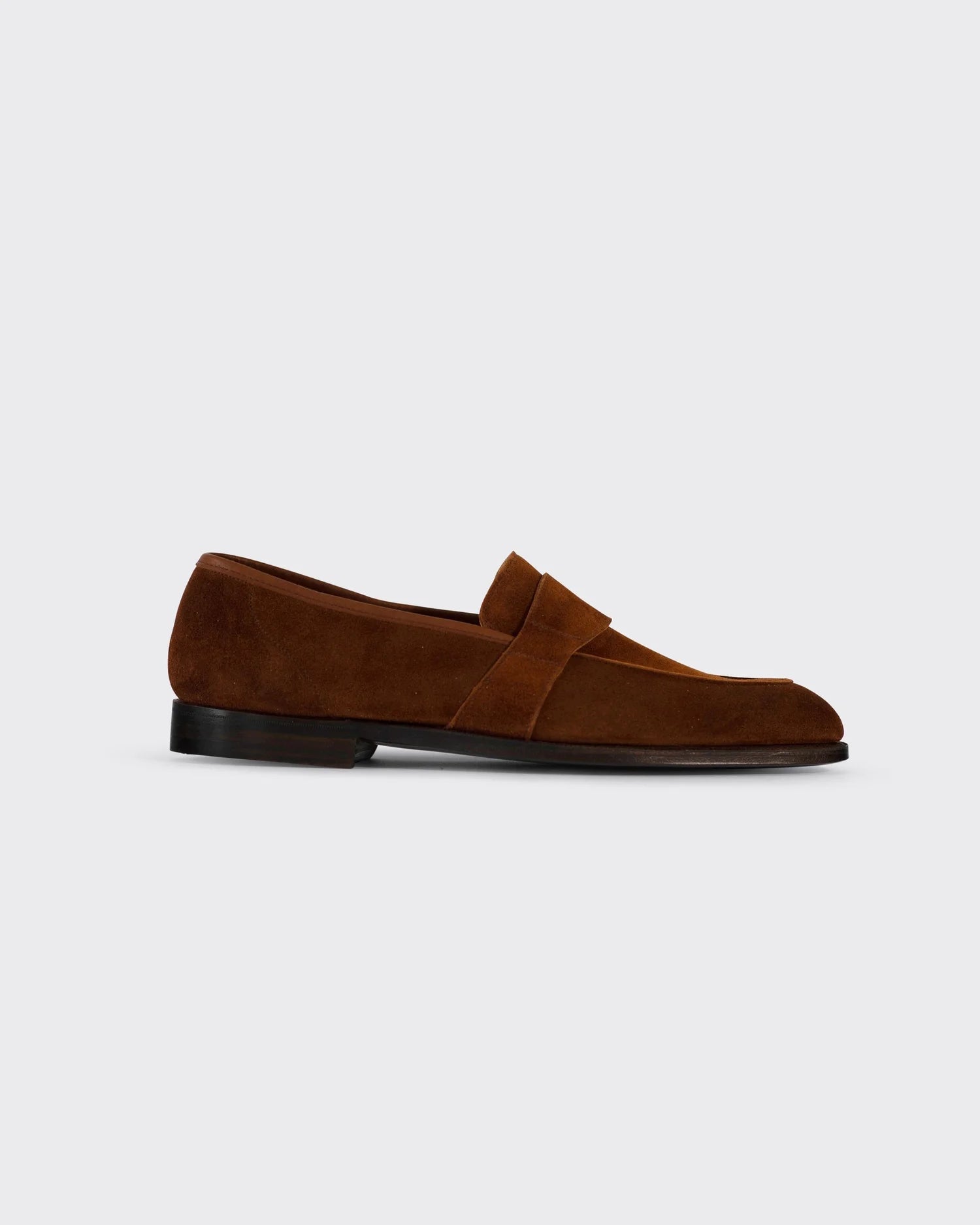 Owen In Dark Brown Calf Suede George Cleverley