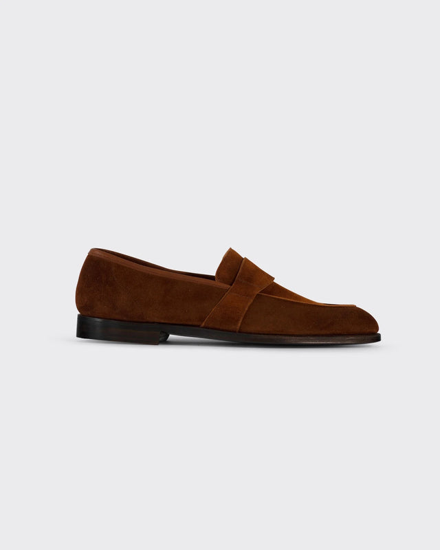 Owen in Dark Brown Calf Suede — George Cleverley