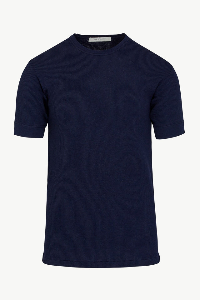 Dardo Unisex T-shirt in Ribbed Wool Knit