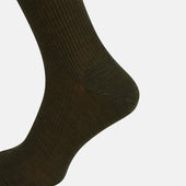 Green Mid Length Merino Socks