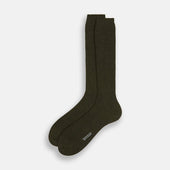 Green Mid Length Merino Socks