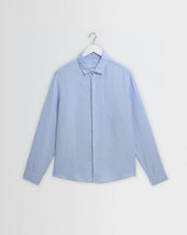 Dartford - Pale Blue Washed Linen Shirt