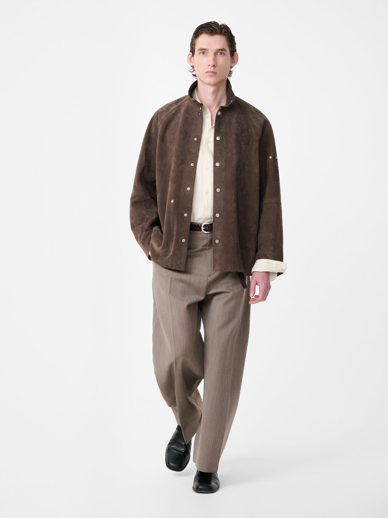 Men S Dash Suede Jacket In Grey