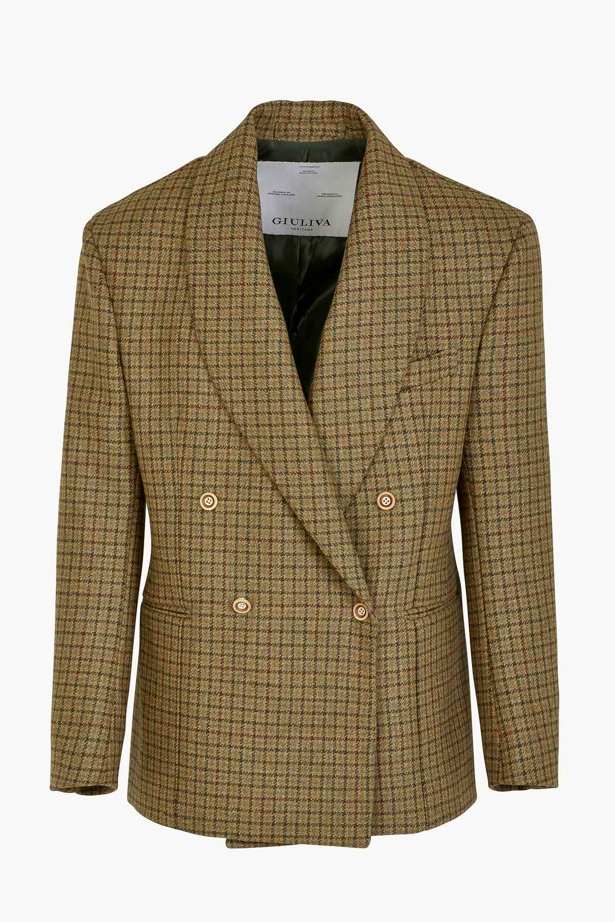David Blazer In Wool Tweed