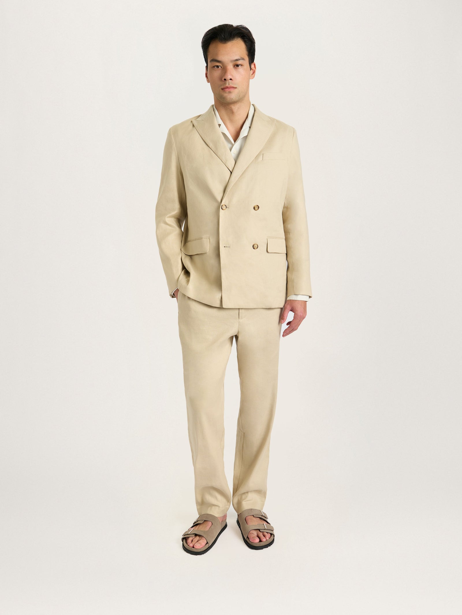 The Double Breasted Blazer Linen