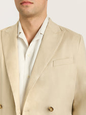 The Double Breasted Blazer Linen
