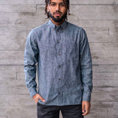 Button Down Shirt Hattori Ichiban Chambray