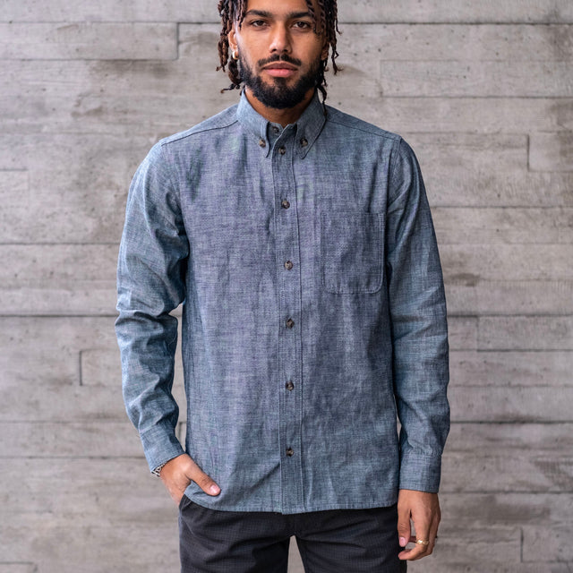 Button Down Shirt Hattori Ichiban Chambray