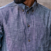 Button Down Shirt Hattori Ichiban Chambray