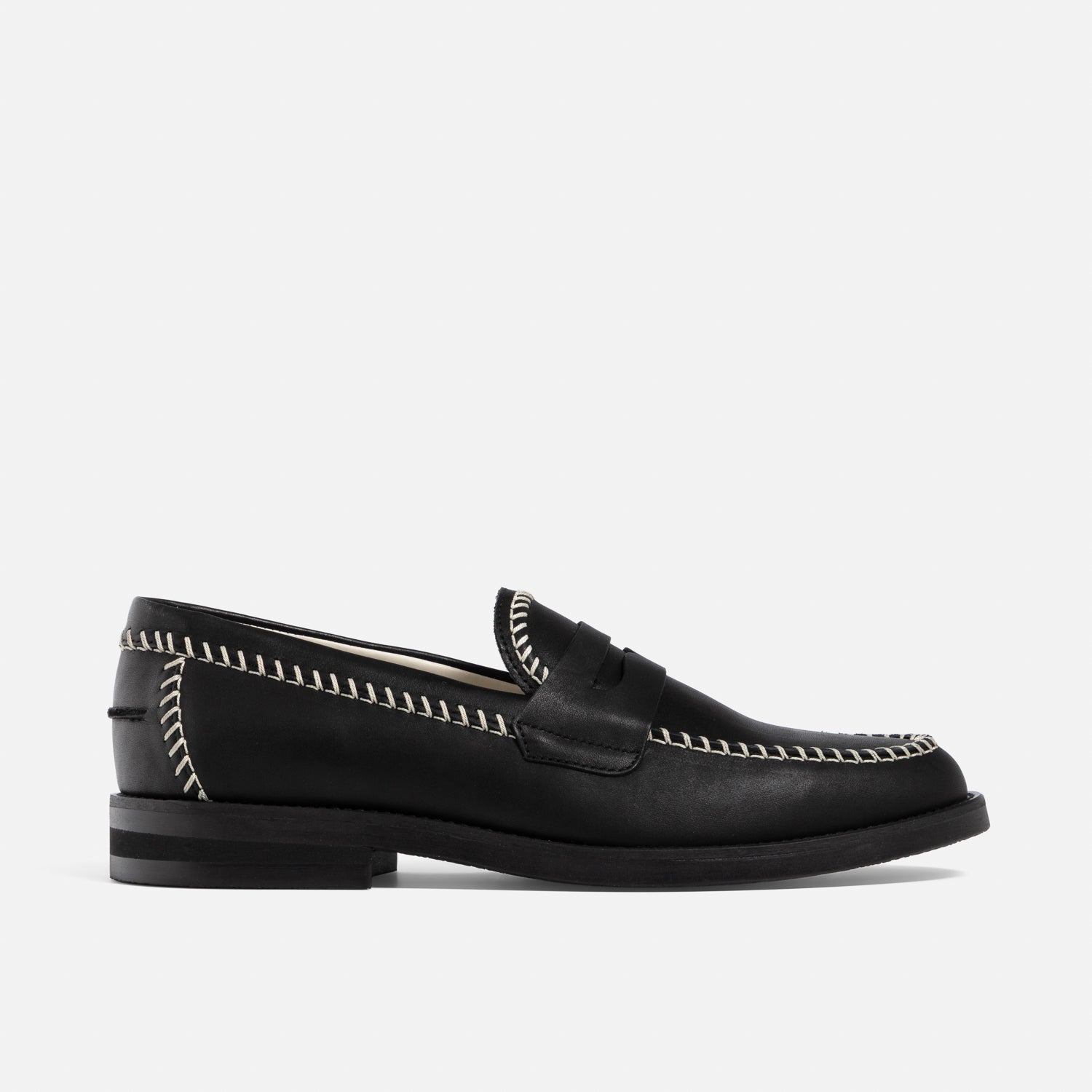 Wilde Cream Box Stitch Penny Loafer Men S