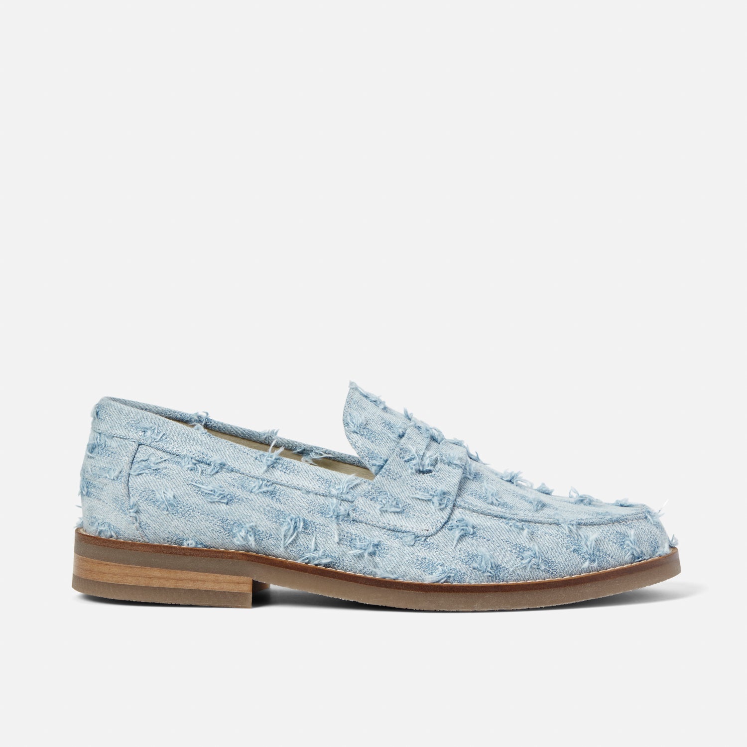 Wilde Punched Denim Penny Loafer Men S