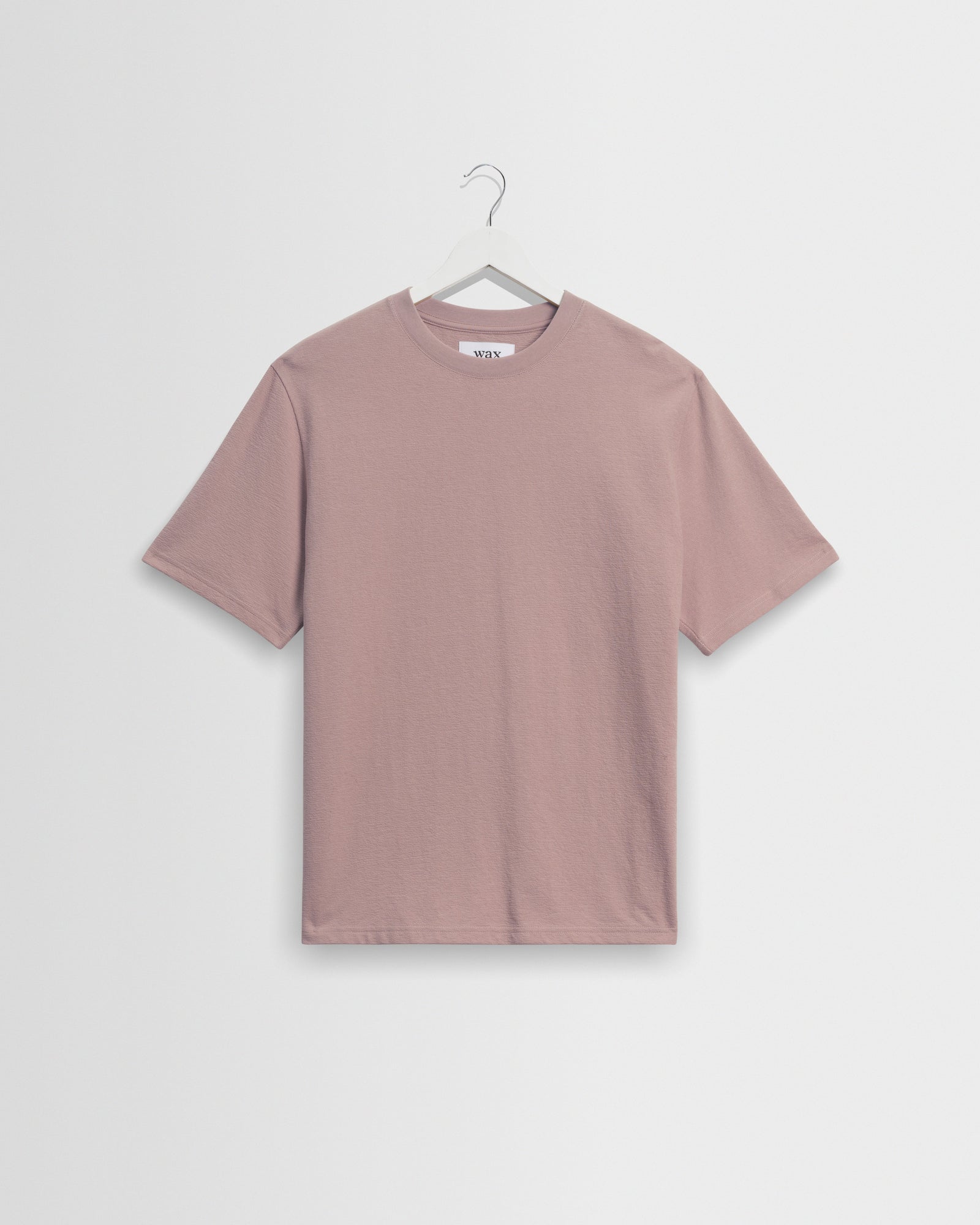 Dean Pink Textured Organic Cotton T Shirt