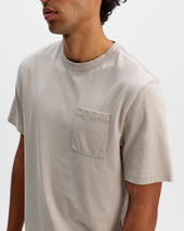 Dean Washed Clay Compact Cotton Pocket T Shirt