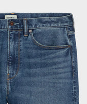 High-Rise Slim Stretch Jean in Medium Indigo