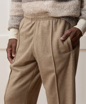 Relaxed Camel-Cashmere Lounge Pant