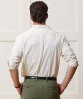 Brushed Poplin Camp Collar Shirt