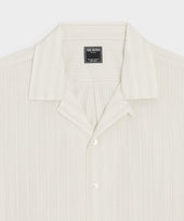 Brushed Poplin Camp Collar Shirt