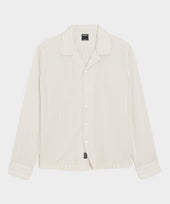 Brushed Poplin Camp Collar Shirt