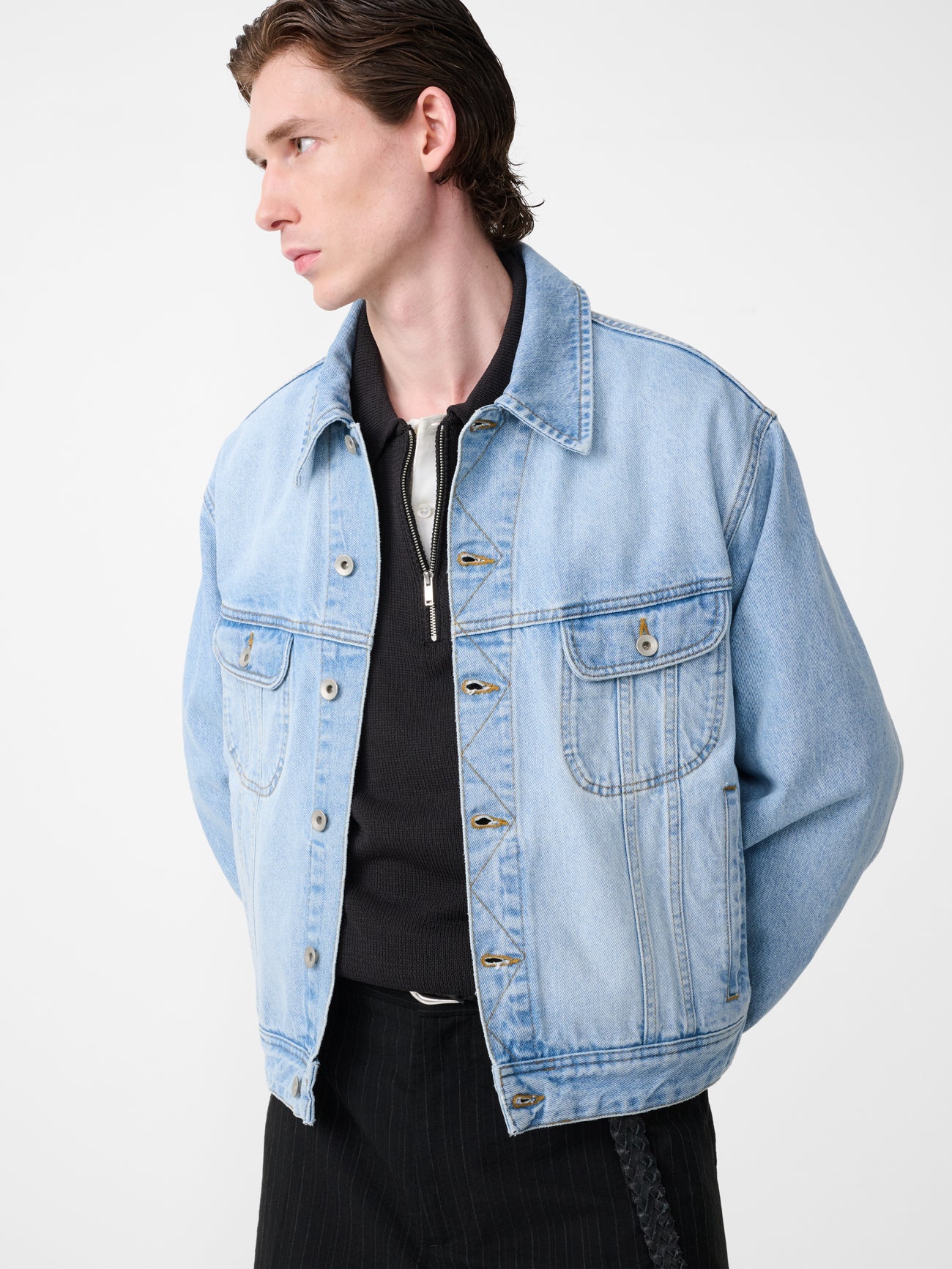 Derby Jacket In Bleached Wash