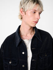 Derby Corduroy Jacket In Faded Blue