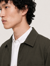 The 24 Cotton Overshirt Dark Cotton