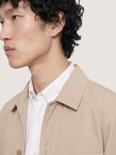 The 24 Cotton Overshirt Beige Cotton