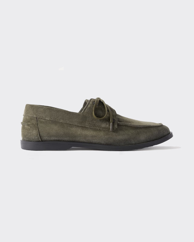 Devon in Dark Green Suede — George Cleverley