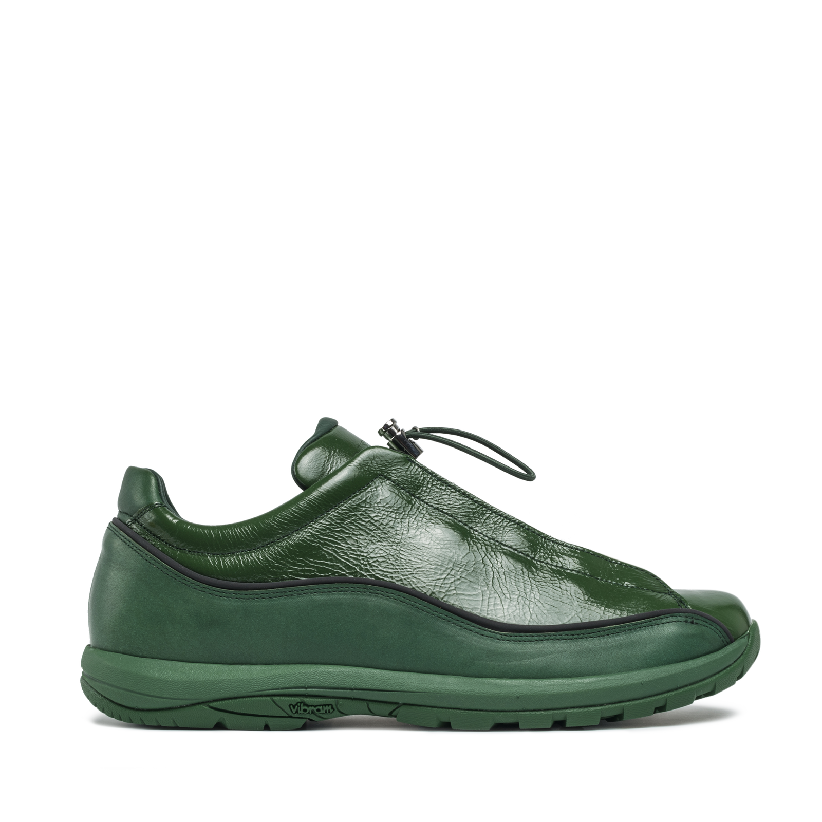 Licata Green Crackled Patent Leather M