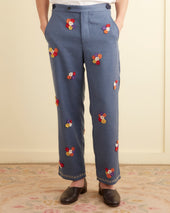 Dianthus Appliqué Trousers