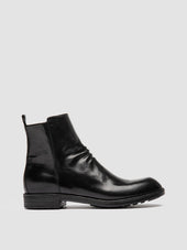 DIARY 008 - Black Leather Zip Boots