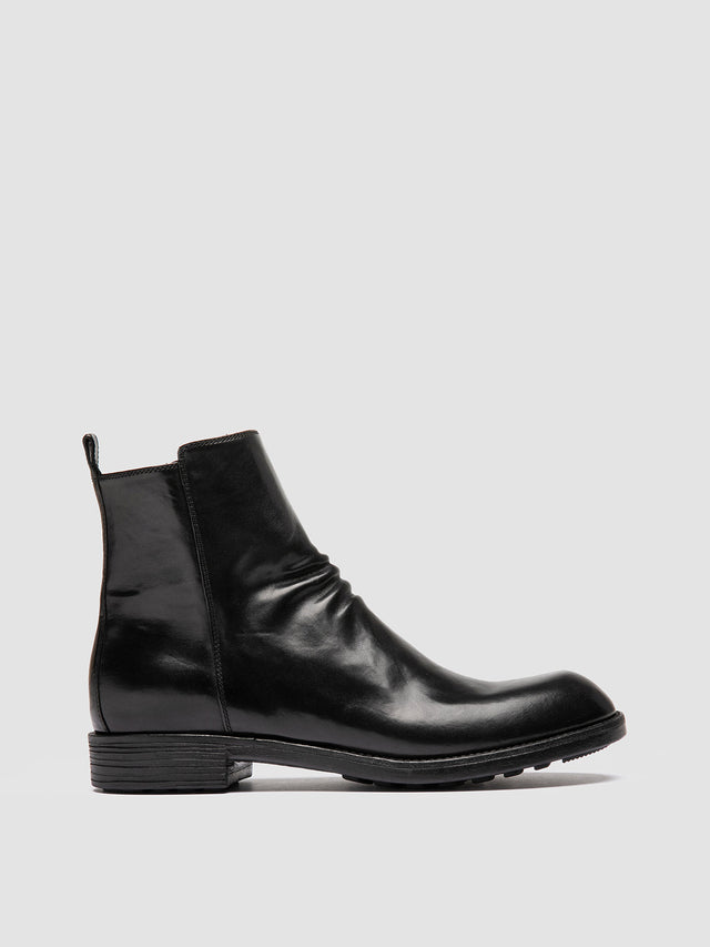 DIARY 008 - Black Leather Zip Boots