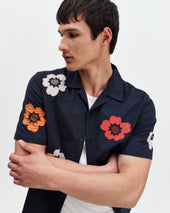 Didcot Floral Applique Short Sleeve Shirt