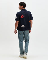 Didcot Floral Applique Short Sleeve Shirt