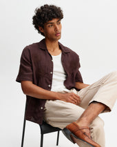 Didcot Flower Embroidered Short Sleeve Shirt