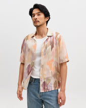 Didcot Pastel And Multicolour Floral Short Sleeve Shirt