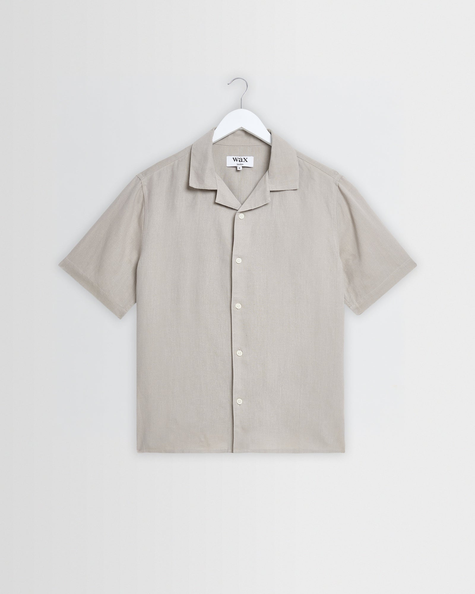 Didcot Clay Silk Linen Short Sleeve Shirt