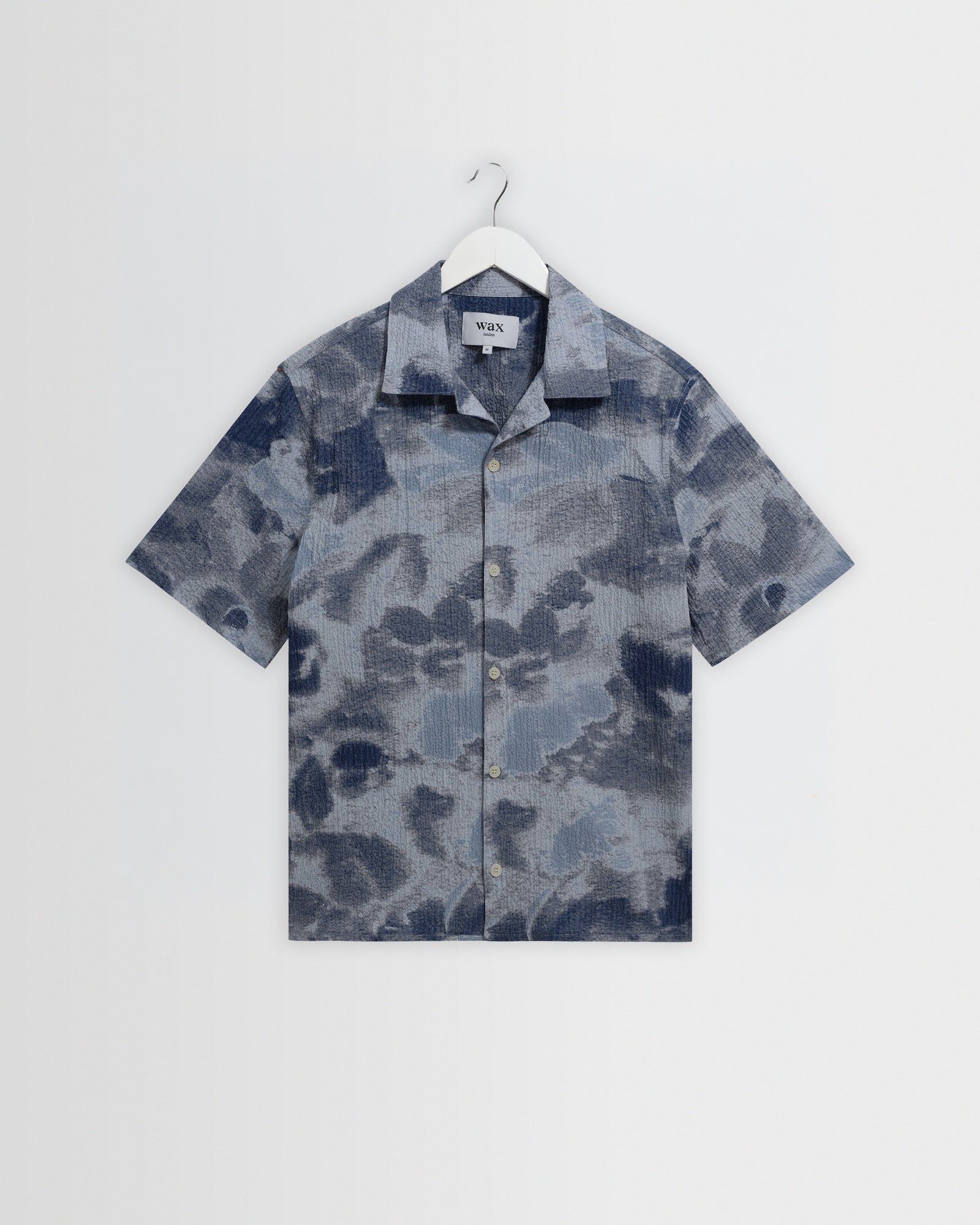 Didcot Watercolour Print Short Sleeve Shirt